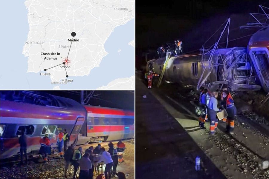 spain-train-collision സ്പെയിനിൽ ട്രെയിനുകള് കൂട്ടിയിടിച്ച് ഇതുപതിലധികം മരണം