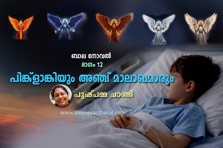 childrens-novel-pushpamma-c പിങ്ക്ളാങ്കിയും അഞ്ച് മാലാഖമാരും
