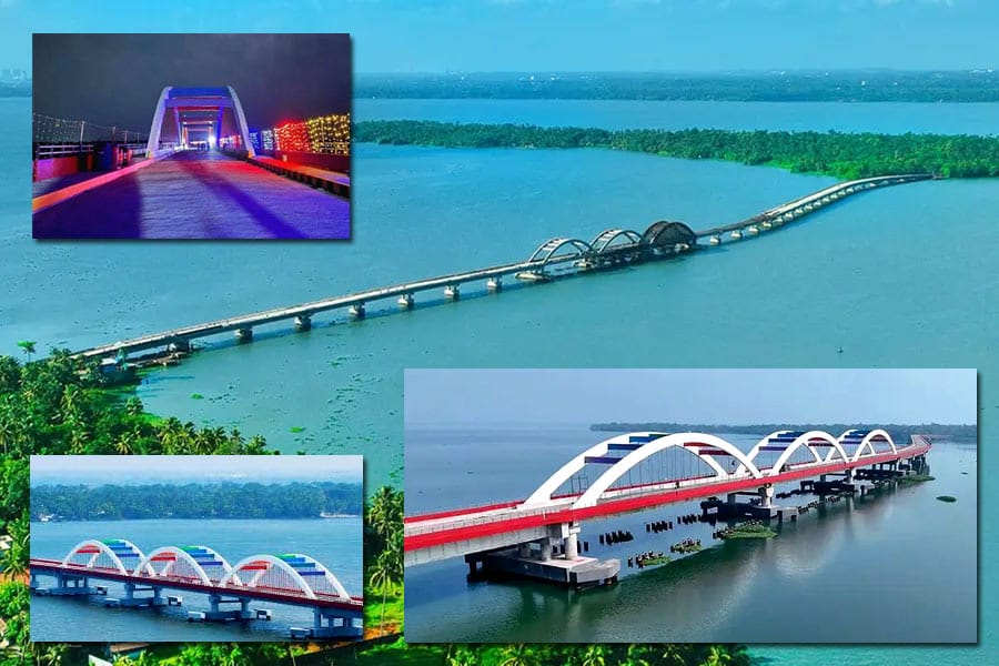 Perumbalam-Bridge സംസ്ഥാനത്തെ കായലിന് കുറുകെയുള്ള ഏറ്റവും വലിയ പാലമായ പെരുമ്പളം പാലം ഉദ്ഘാടനം ഇന്ന്