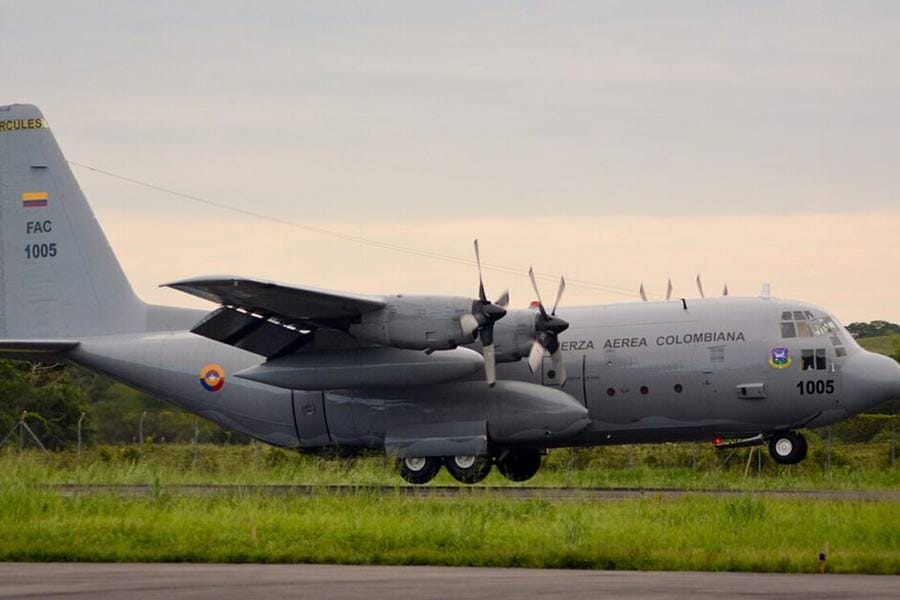 colombiana-hercules-flight കൊളംബിയയിൽ സൈനിക വിമാനം തകർന്നുണ്ടായ അപകടത്തിൽ 66 മരണം