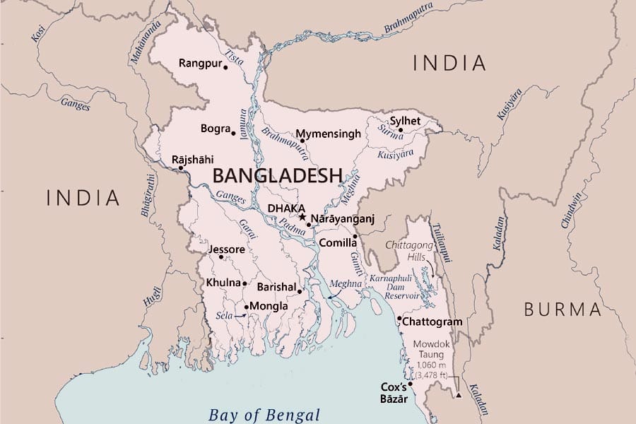 Bangladesh-map