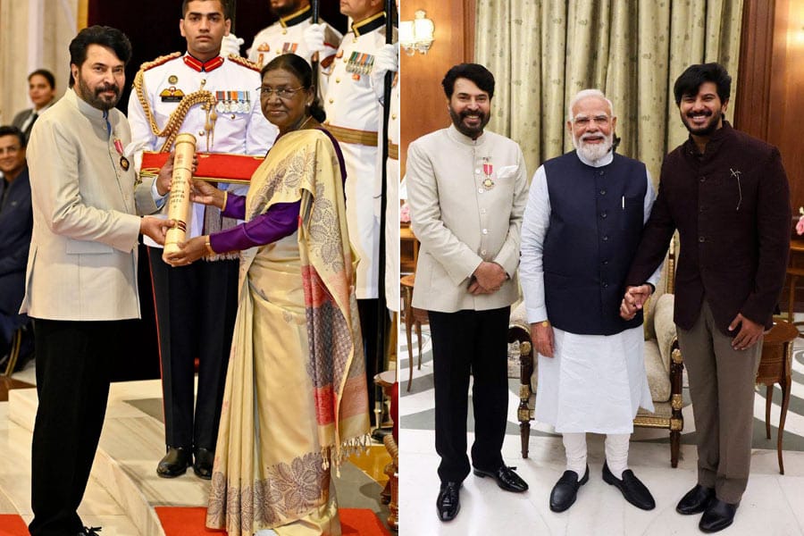 Padma-Bhushan-mammootty-nar പത്മ പുരസ്കാരങ്ങൾ രാഷ്ട്രപതി വിതരണം ചെയ്തു; മമ്മൂട്ടിയും കുടുംബവുമൊത്തുള്ള ചിത്രങ്ങൾ പങ്കു വെച്ച് നരേന്ദ്ര മോദി.