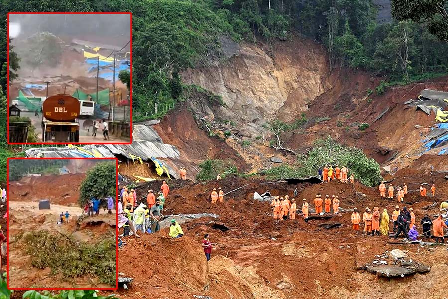 wayanad-landslide ചൂരൽമലയ്ക്കു പിന്നാലെ കള്ളാടിയും; മൂന്നുപേർ മരിച്ചു, 5 പേരെ കാണാതായി.