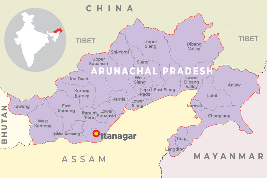 arunachal-pradesh ചൈനയ്ക്ക് മറുപടിയുമായി ഇന്ത്യ; അരുണാചൽ പ്രദേശിലെ 27 സ്ഥലങ്ങൾക്ക് പേര് നൽകി സർവെ ഓഫ് ഇന്ത്യ ഭൂപടത്തിൽ രേഖപ്പെടുത്തി.