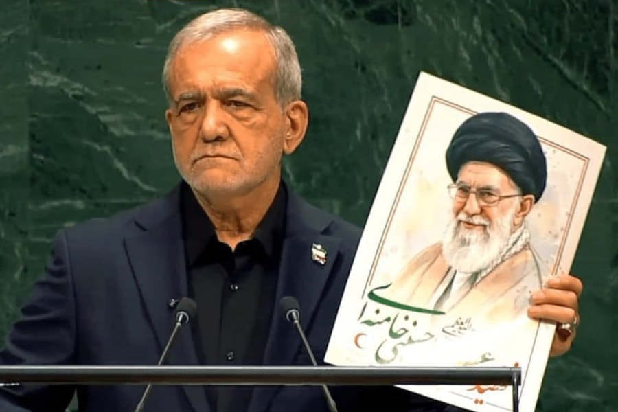 iran president at unsc യു.എൻ പൊതുസഭയിൽ ഇറാൻ പ്രസിഡന്റിന്റെ പ്രസംഗത്തിനിടെ യു. എസ് പ്രതിനിധി സംഘം ഇറങ്ങിപ്പോയി.