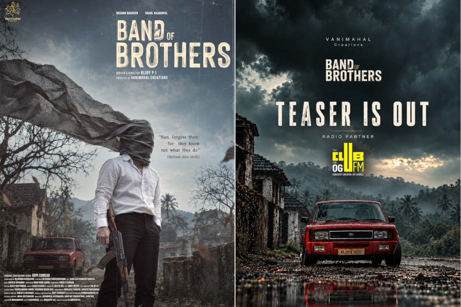 band brothers teaser ത്രില്ലറുമായി റോഷൻ ബഷീർ; 'ബാൻഡ് ഓഫ് ബ്രദേഴ്സി'ന്റെ സ്റ്റൈലിഷ് ടീസർ എത്തി...